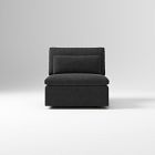 Open Box: Harmony Modular Armless Single - Performance Distressed Velvet Slate