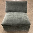 Open Box: Harmony Modular Armless Single - Performance Distressed Velvet Slate