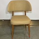 Open Box: Hyde Dining Chair - Ludlow Leather Cumin, Cool Walnut
