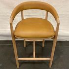 Open Box: Irvine Counter Stool (27") - Ludlow Leather Sesame, Blonde