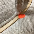 Open Box: Lumi Upholstered Storage Ottoman, Wide - Performance Basketweave Sand