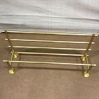 Open Box: Modern Overhang Bathroom Rail Shelf (26.5"W x 8.1"H) - Antique Brass
