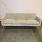 Open Box: Oliver Sofa (82") - Twill Dove, Walnut
