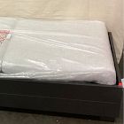 Open Box: Telluride Aluminum Outdoor Chaise Lounge - Crosshatch Weave Frost Gray, Dark Bronze Finish