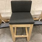 Open Box: Telluride Outdoor Bar Stool (32") - Crosshatch Weave Slate, Reef Finish
