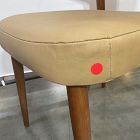 Open Box: Hyde Dining Chair - Ludlow Leather Cumin, Cool Walnut Frame