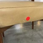 Open Box: Hyde Dining Chair - Ludlow Leather Cumin, Cool Walnut Frame