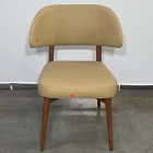 Open Box: Hyde Dining Chair - Ludlow Leather Cumin, Cool Walnut Frame