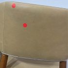 Open Box: Hyde Dining Chair - Ludlow Leather Cumin, Cool Walnut Frame