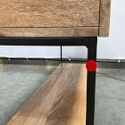 Open Box: Industrial Solid Wood Storage Console (54") - Raw Mango