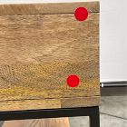 Open Box: Industrial Solid Wood Storage Console (54") - Raw Mango