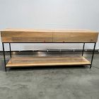 Open Box: Industrial Solid Wood Storage Console (54") - Raw Mango