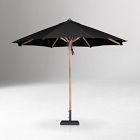 Teak Pole Round Outdoor Umbrella (9.8')