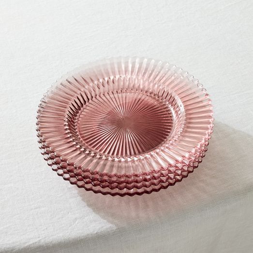 Archie Glass Salad Plates (Set of 4) by West Elm
