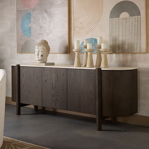 Luma Bay Marble Sideboard (87") by West Elm