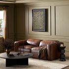 Delevan Leather Power Recliner Sofa (91"-121")