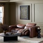 Delevan Leather Power Recliner Sofa (91"-121")
