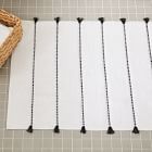 Organic Tassel Stripe Bath Mat