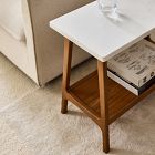 Reeve Mid-Century Marble Side Table (28")