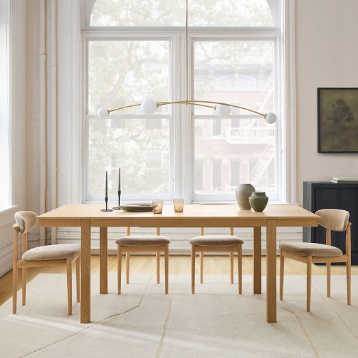 Siobhan Oak Extendable Dining Table (60"-98") by West Elm