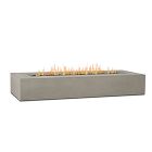 Sutton Concrete Low Rectangle Outdoor Fire Pit Table (57"&ndash;72")
