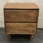 Open Box: Anton Solid Wood Nightstand (22") - Burnt Wax