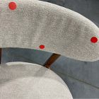 Open Box: Edison Dining Chair - Performance Chenille Tweed Sand, Cool Walnut