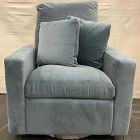 Open Box: Harmony Manual Swivel Glider Recliner - Deluxe Velvet Graphite