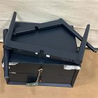 Open Box: Kids Mid Century Nightstand (18") - Nightstand Navy, Dark Brass