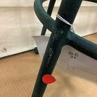 Open Box: Pierce &amp; Ward Bar Stool (30"H) - Deluxe Velvet Juniper, Dark Verdigris Legs