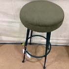 Open Box: Pierce &amp; Ward Bar Stool (30"H) - Deluxe Velvet Juniper, Dark Verdigris Legs