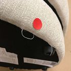 Open Box: Viv Swivel Ottoman - Performance Chenille Tweed Sand