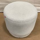 Open Box: Viv Swivel Ottoman - Performance Chenille Tweed Sand