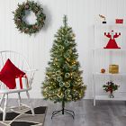 Pre-Lit Faux Wisconsin Pine Christmas Tree (3'&ndash;8')