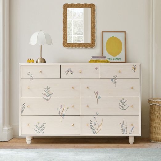 Joseph Altuzarra Painted Botanical Grand 9-Drawer Dresser (60") by West Elm