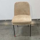 Open Box: Jack Metal Frame Dining Chair - Performance Distressed Velvet Camel, Dark Bronze