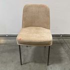 Open Box: Jack Metal Frame Dining Chair - Performance Distressed Velvet Camel, Dark Bronze