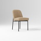 Open Box: Jack Metal Frame Dining Chair - Performance Distressed Velvet Camel, Dark Bronze