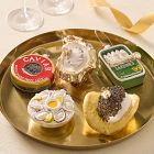 Glass Caviar Chip Ornament