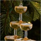 Glass Champagne Tower Ornament