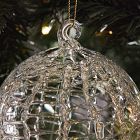Glass Netted Texture Ball Ornament