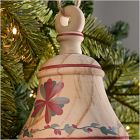 Painted Bell Wood Ornament