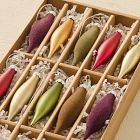 Small Glass Marquise Ornaments (Set of 25) - Neutral