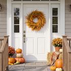 Faux Golden Wheat Wreath (28")