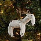 Felt Snow Angel Deer Ornament