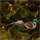 Glass Duck Clip-On Ornament