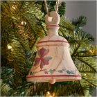 Painted Bell Wood Ornament