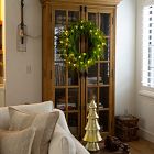 Pre-Lit Faux Natural Norfolk Pine Wreath (24")