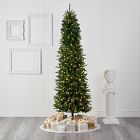 Pre-Lit Faux Slim Mountain Pine Tree (6'&ndash;9')