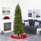 Pre-Lit Faux Slim Mountain Pine Tree (6'&ndash;9')